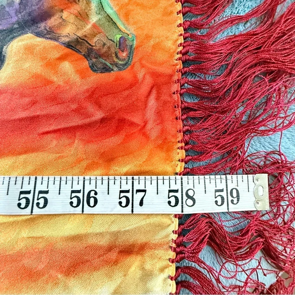 Nancy Dunlop Cawdrey “Follow My Lead” Vibrant Dye On Satin Silk 12” X 58”